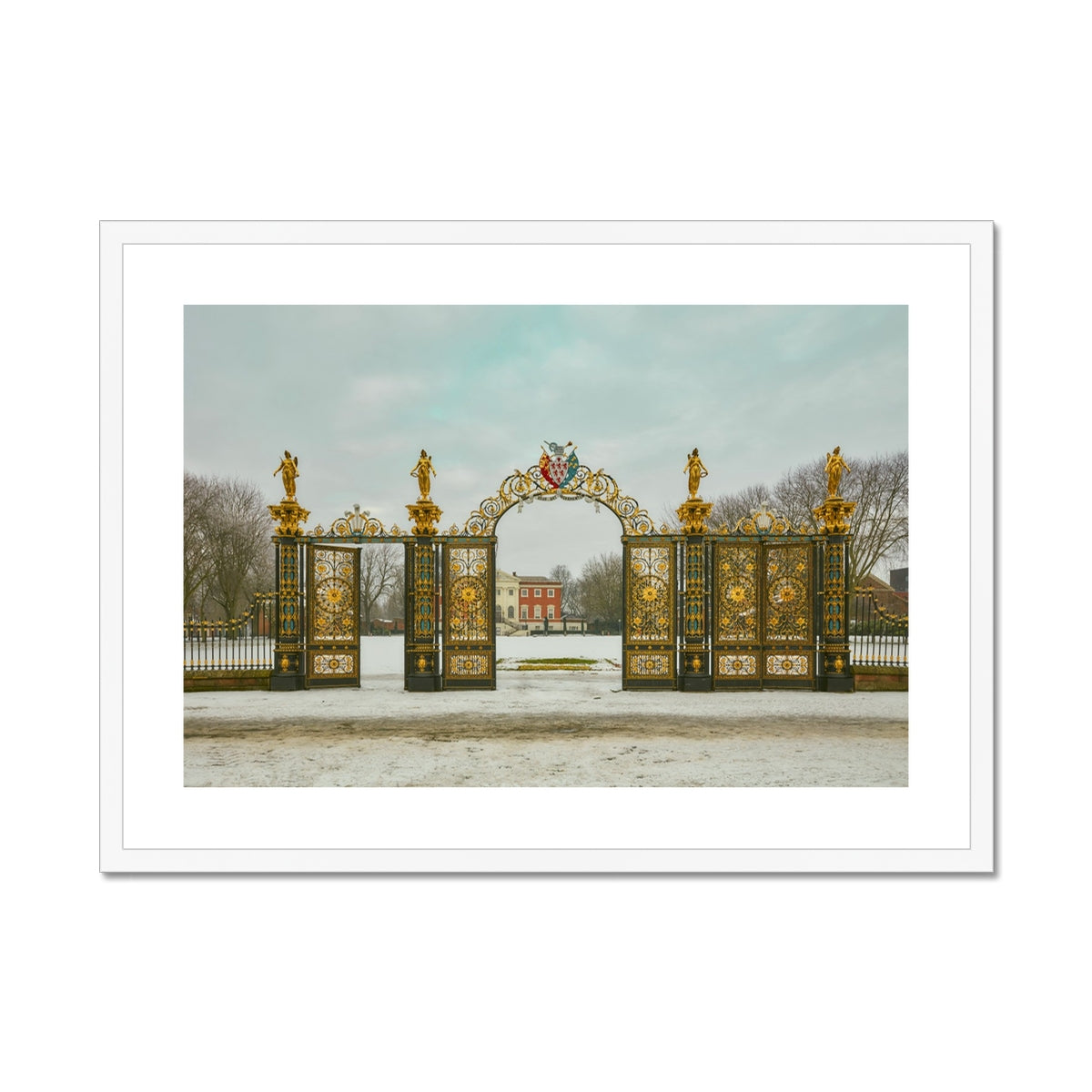 Warrington Golden Gates Framed & Mounted Print