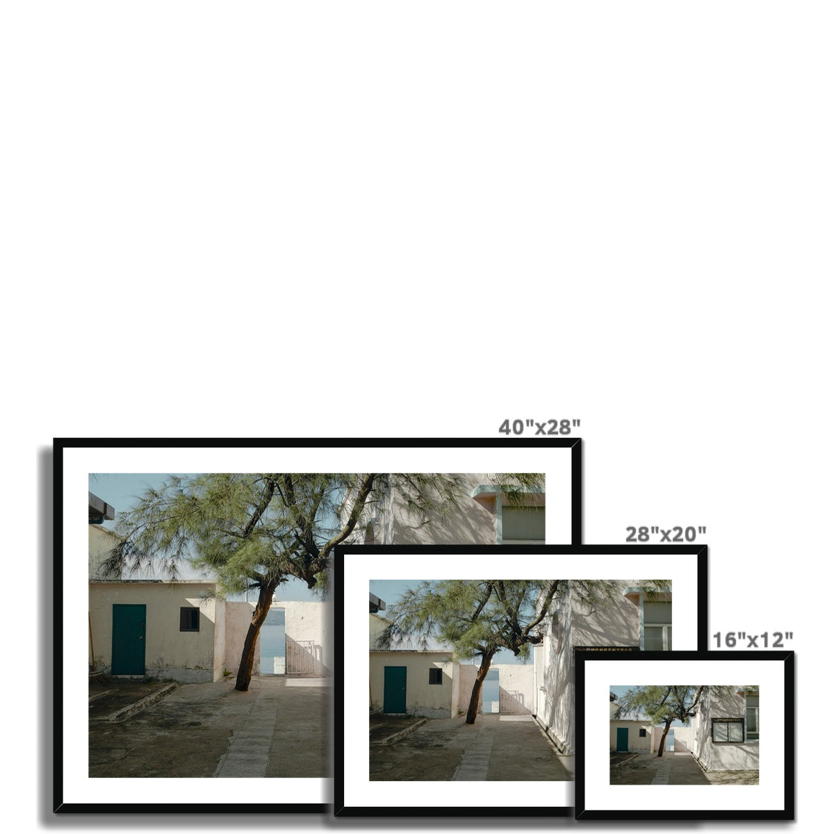 King of Comedy (喜劇之王 )Movie Filming Locations Framed & Mounted Print of Hong Kong Wall art