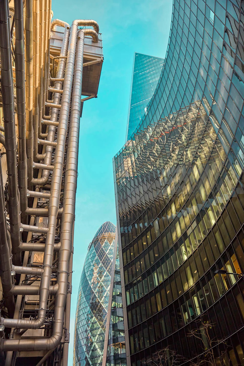 London Framed & Mounted Art Print, The Futuristic Gherkin Photo wall art Print of UK