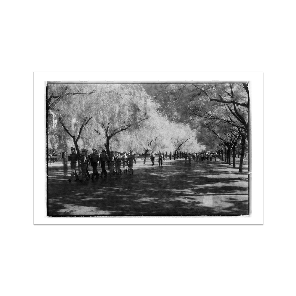 Beijing Black and White Photography Art Print ,The Avenue in Front of Forbidden City Meridian Gate Limited Edition Wall Art