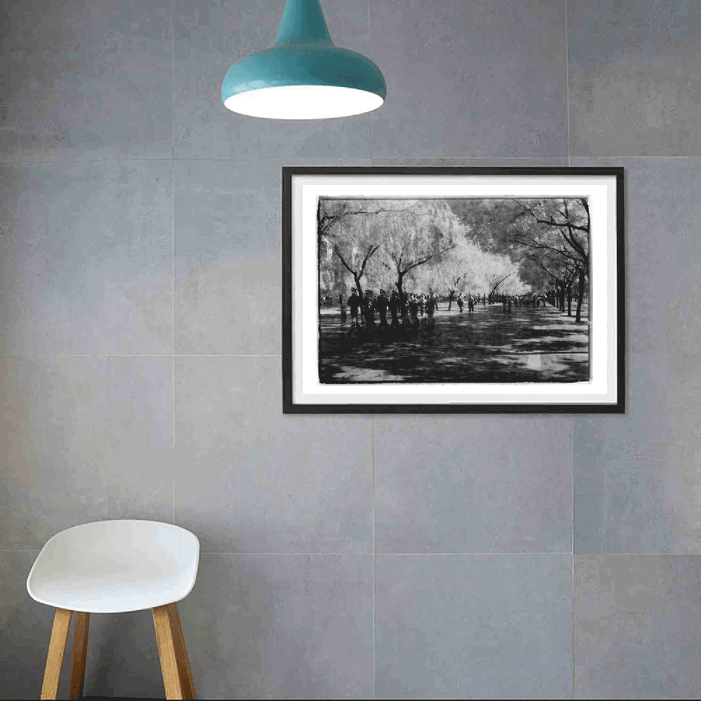 Black and White Limited Edition Art Print ,The Avenue in Front of Beijing's Forbidden City Meridian Gate 2008