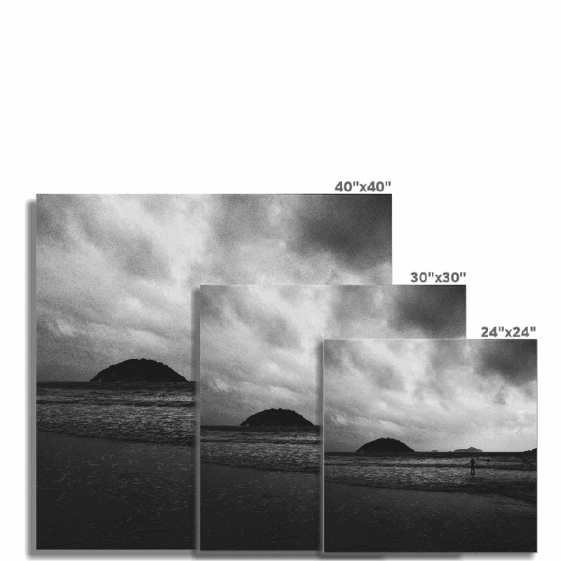 Photography Print of Hong Kong Mystery island Skyline Black and White Print I Conceptual Cityscape Wall Art ,Wall decor I Limited Edition