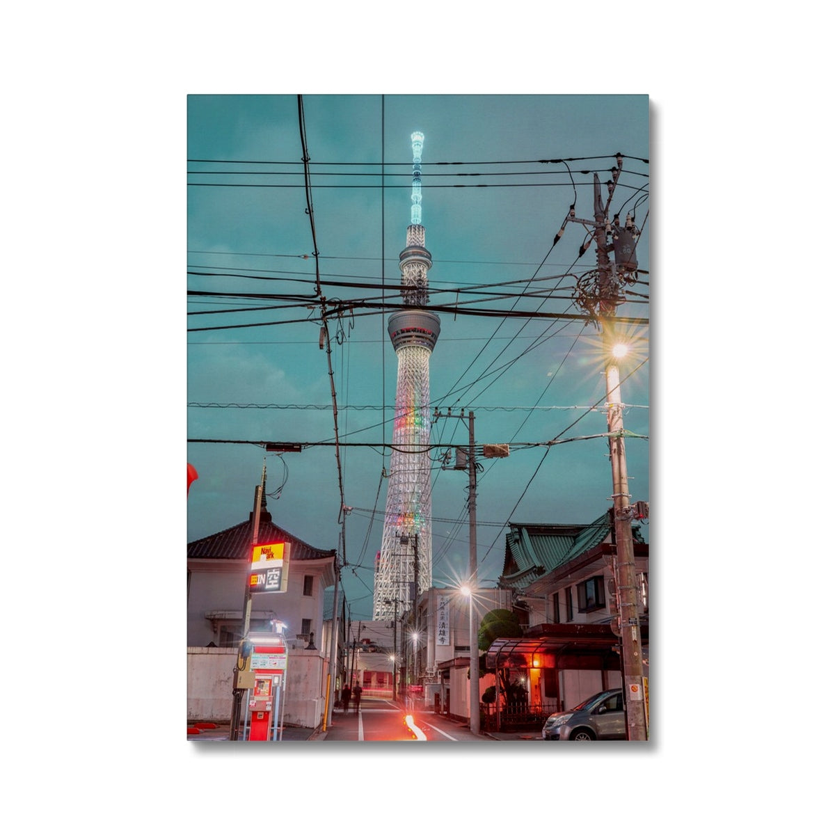 Skytree at night Canvas Print, Asakusa, Tokyo, Japan Cityscape & Skyline, Fine Art Print I Wall Art Print