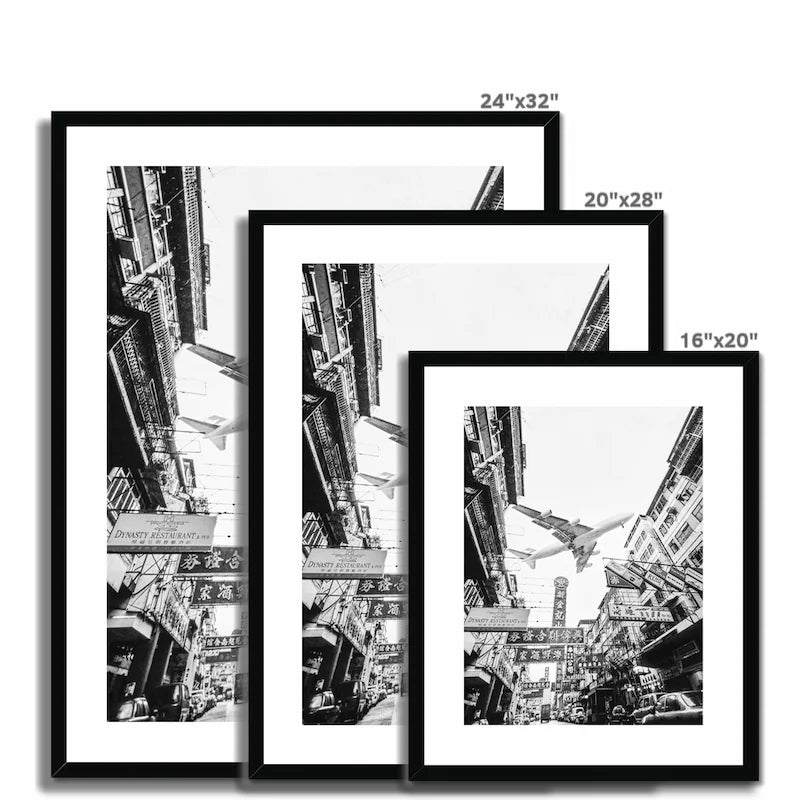 Hong Kong Framed & Mounted Print Old Kai Tak Airport 1997