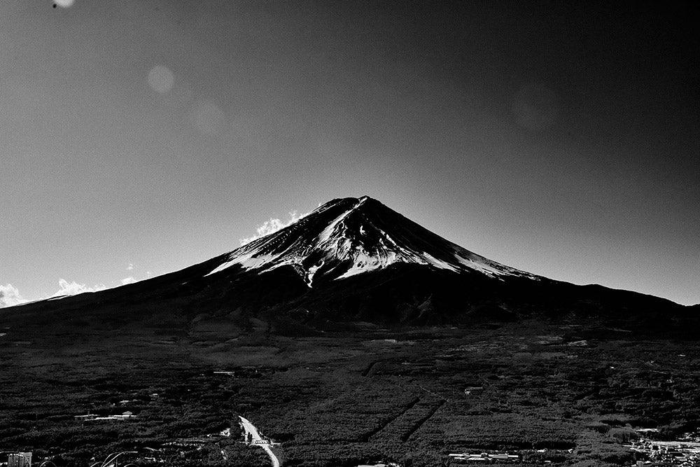 Black and White Mount Fuji Wall Art Print