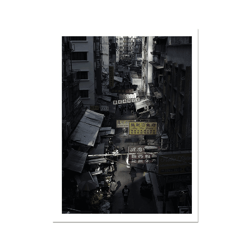 Gage Street, 香港,結志街 -Hong Kong citycapes Wall Art, Fine Art Print Giclée ManChingKC Photography 12"x18"
