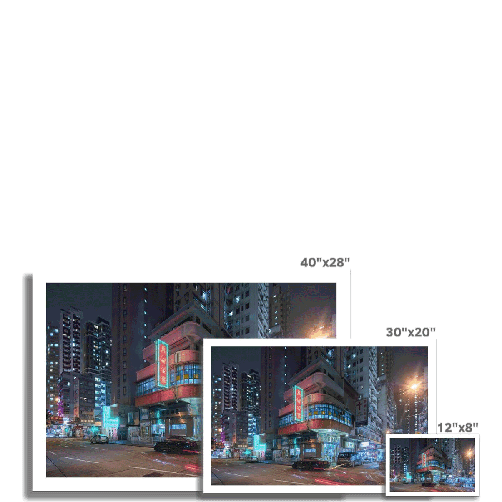 Neon Light of Hong Kong Photography Print I Temple Street Cityscapes Wall Art Giclée ManChingKC Photography