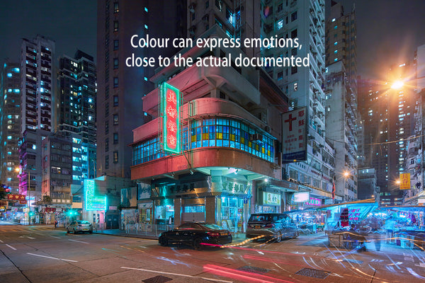 Colour can express emotions, close to the actual documented.