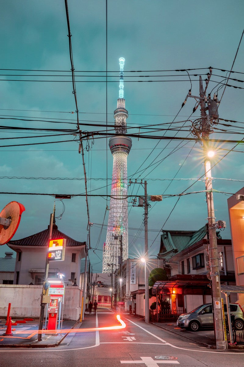 Skytree at night,Asakusa,Tokyo