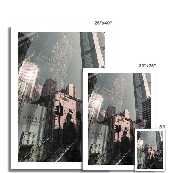 Fine Art print of Hong Kong 2017 I City of Victoria  I Meet I Cityscape Wall Art