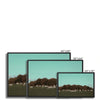 Return of the Deer Herd I Photography Framed Canvas Art Print of UK I Skyline Wall Art Print