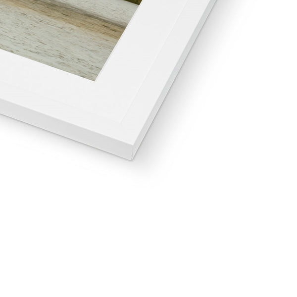 《The Gates of Winter Silence》-Warrington Golden Gates Framed & Mounted Print I England Wall Art Print