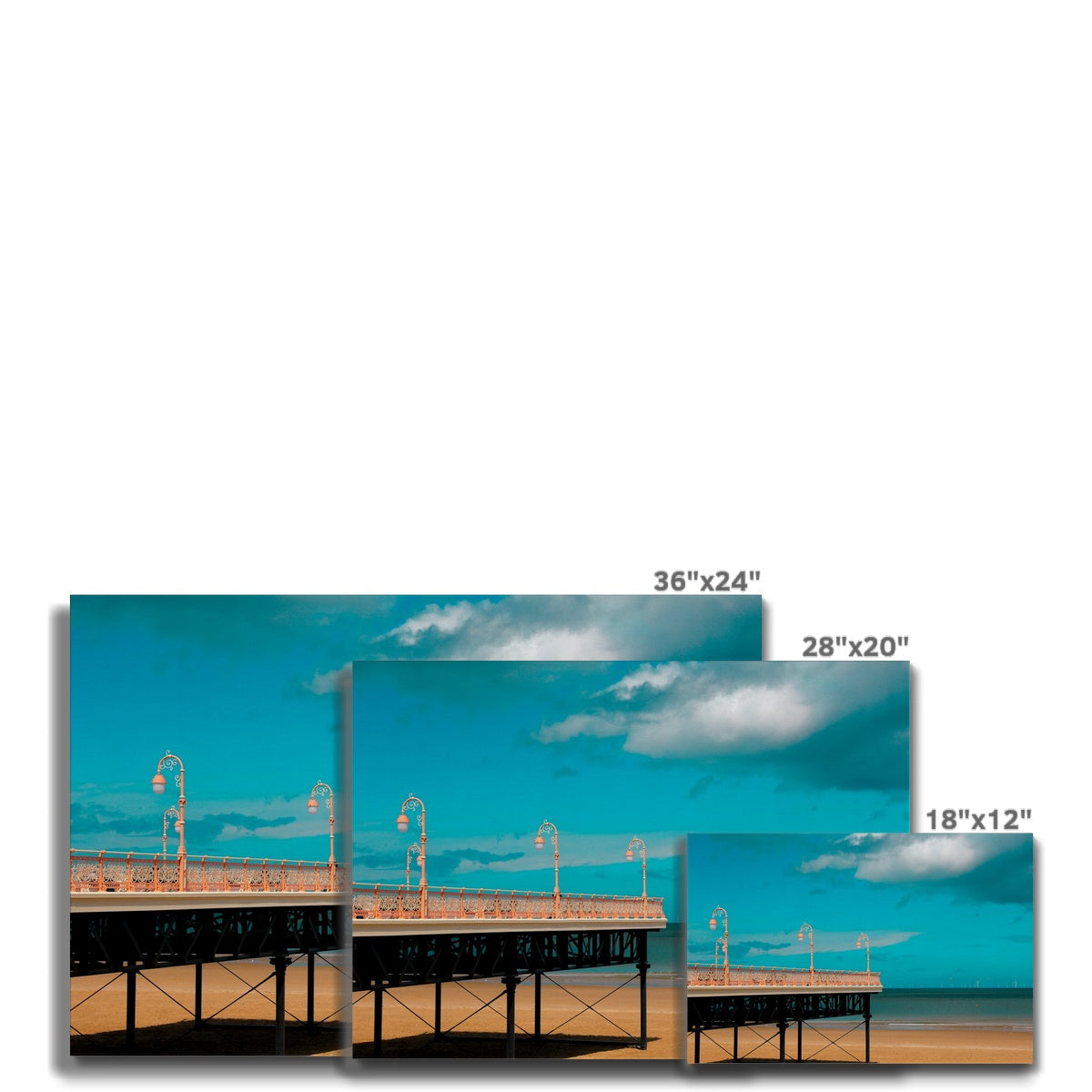 Photography Canvas Print, Colwyn Bay’s Victoria Pier, North Wales, UK  Wall Art