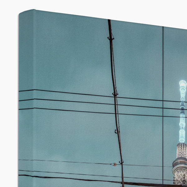 Skytree at night Canvas Print, Tokyo nightscape, Asakusa  Art Print I Japan Wall Art Print