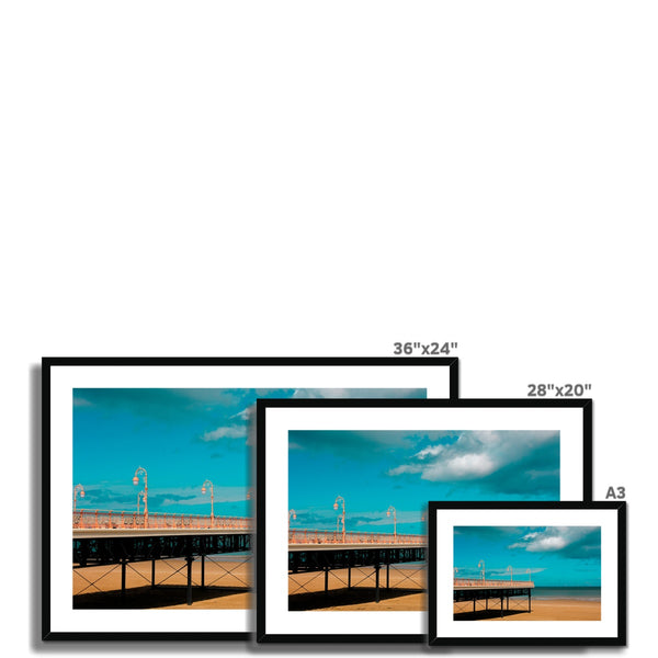 North Wales Framed Art Print of Colwyn Bay’s Victoria Pier Wall Art Print , UK Wall decor