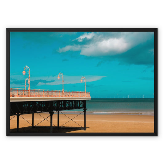 Colwyn Bay’s Victoria Pier, Photography Framed Canvas Print, North Wales Fine Art Print