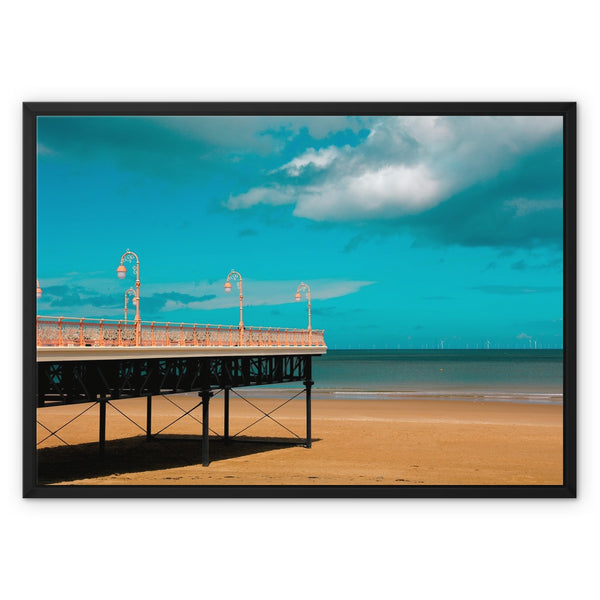North Wales Photography Framed Canvas Print of Colwyn Bay’s Victoria Pier, UK Wall art