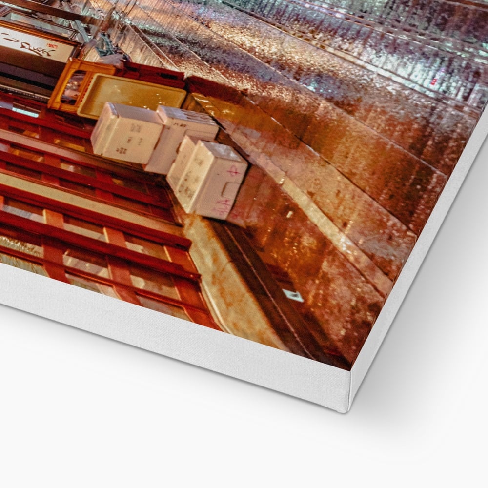 Photography Canvas Print I Third Street, Night City Nakano Tokyo, Japan wall art