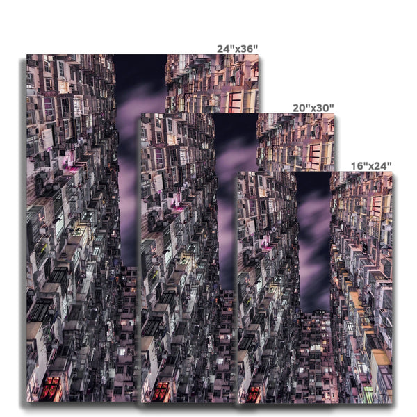 Hong Kong Monster Building NO.2 Photography Canvas Print ,Cityscape, skyline wall art