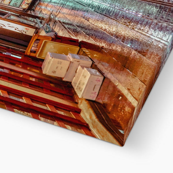 Photography Canvas Print I Third Street, Night City Nakano Tokyo, Japan wall art