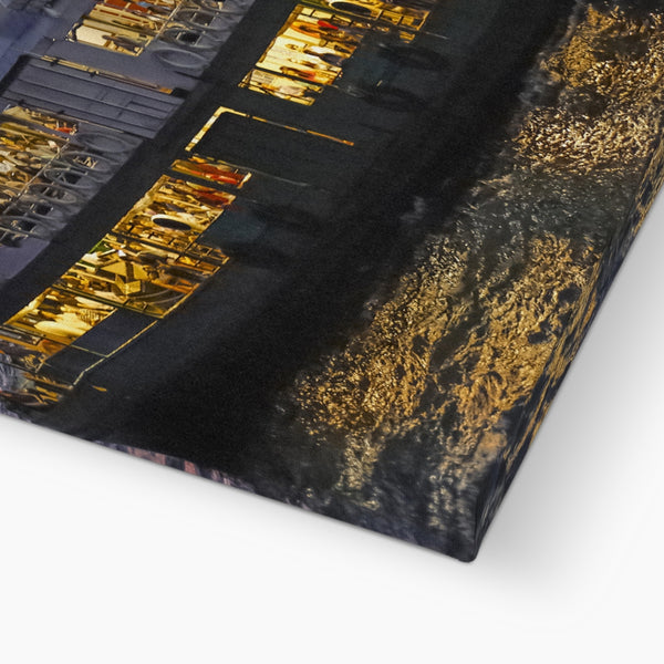 Hong Kong  Photography Canvas Print of Victoria Harbour Star Ferry, Skyline Wall Art Print.