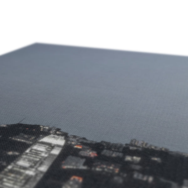 Hong Kong Fine Art Photography Canvas Print of Victoria Harbour-Red Light, Cityscape & Skyline Wall Art