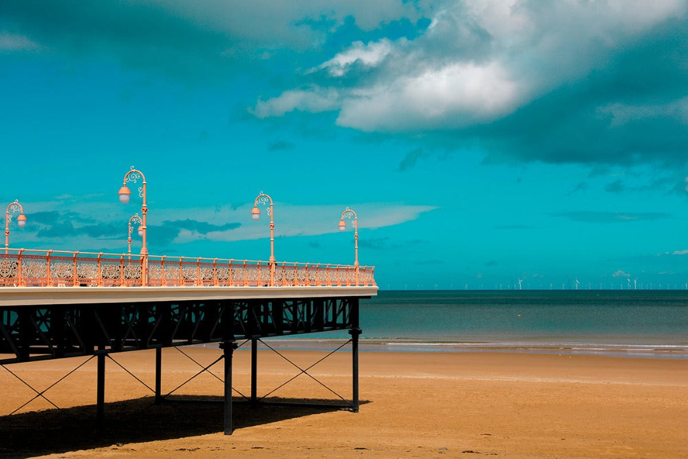 Photography of United Kingdom I Colwyn Bay’s Victoria Pier,North Wales, Seaside, landscape,Skyline Wall Art