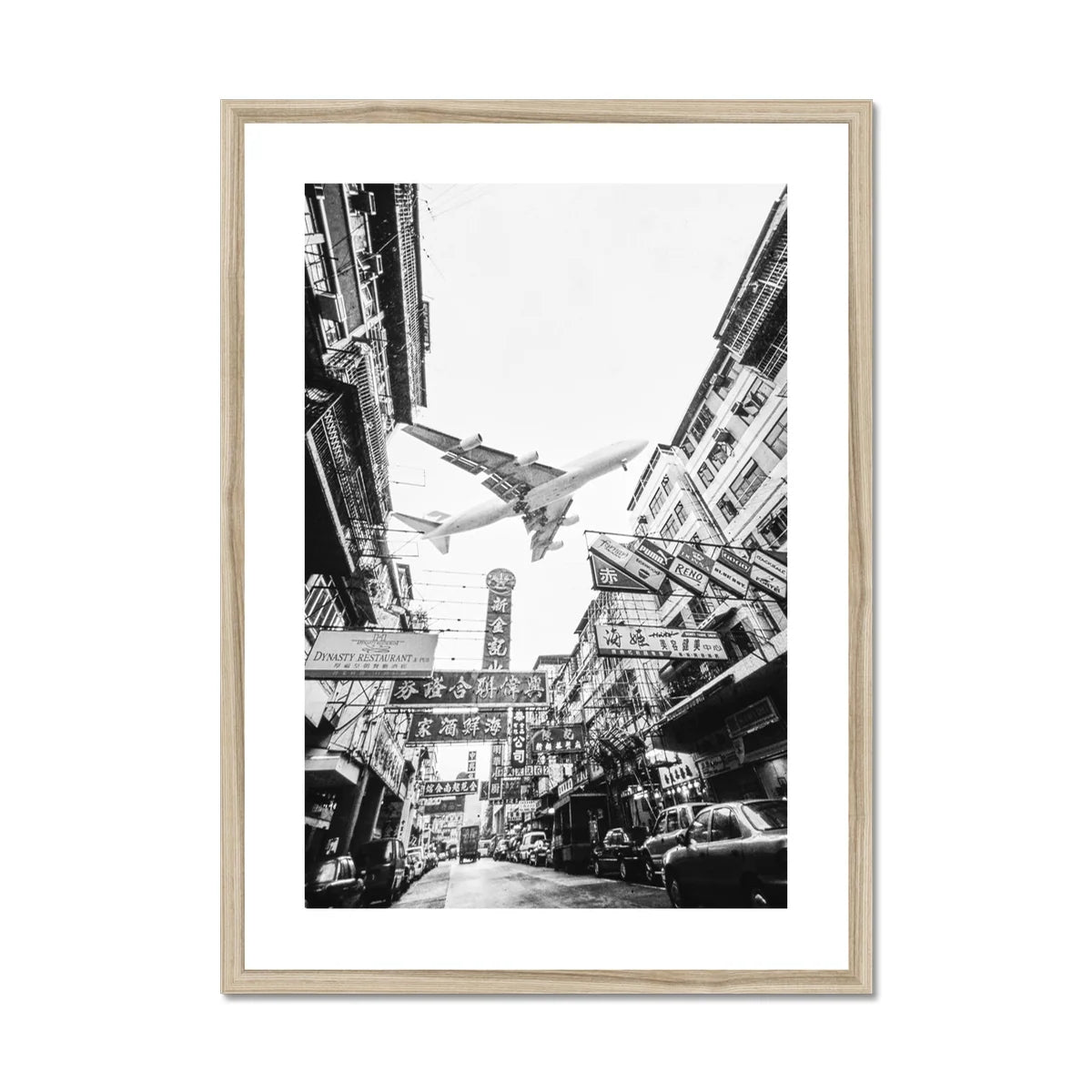 Hong Kong Framed & Mounted Print Old  Kai Tak Airport 1997