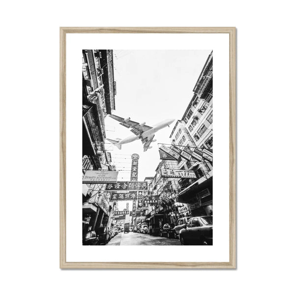 Hong Kong Framed & Mounted Print Old  Kai Tak Airport 1997