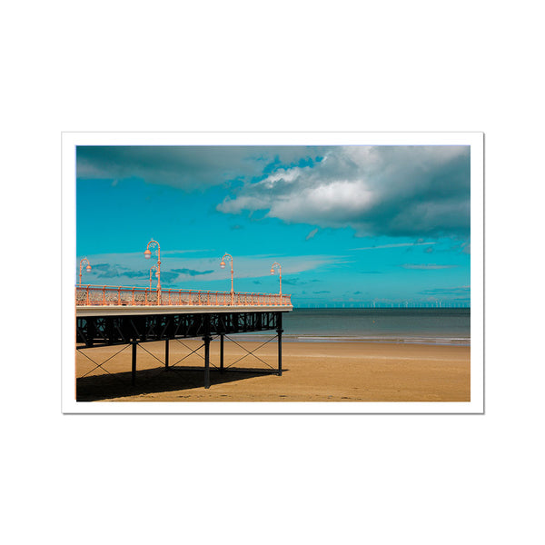 North Wales Photography Fine Art Print, Victoria Pier, Colwyn Bay beach living room wall art