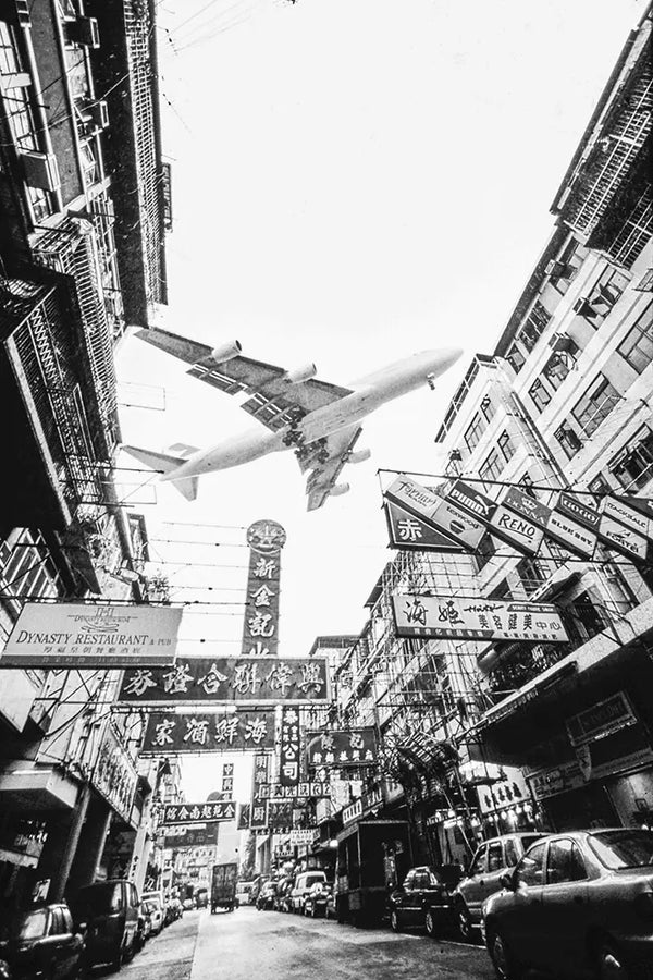 Old Hong Kong Kai Tak Airport 1997, Open Edition photography Print,Wall Art,Photography Art Print