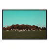 Return of the Deer Herd I Photography Framed Canvas Art Print of UK I Skyline Wall Art Print
