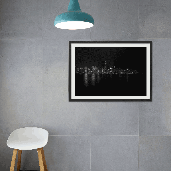 Hong Kong Victoria Harbour Photography Art Print In Black & White, Wall Art Limited Edition - ManChingKC Photography