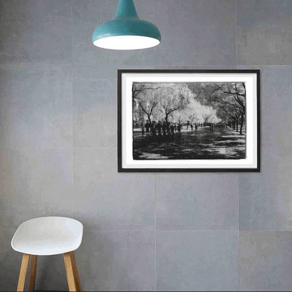 Beijing Black and White Photography Art Print ,The Avenue in Front of  Forbidden City Meridian Gate  Limited Edition Wall Art
