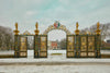 《The Gates of Winter Silence》- Warrington Golden Gates, Fine Art Print of England,Wall Art