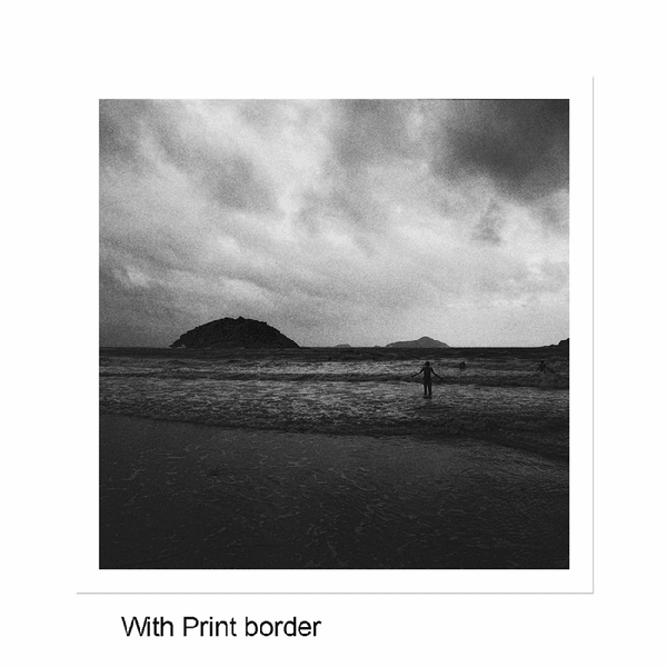 Photography Print of Hong Kong Mystery island Skyline Black and White Print I Conceptual Cityscape  Wall Art ,Wall decor I Limited Edition