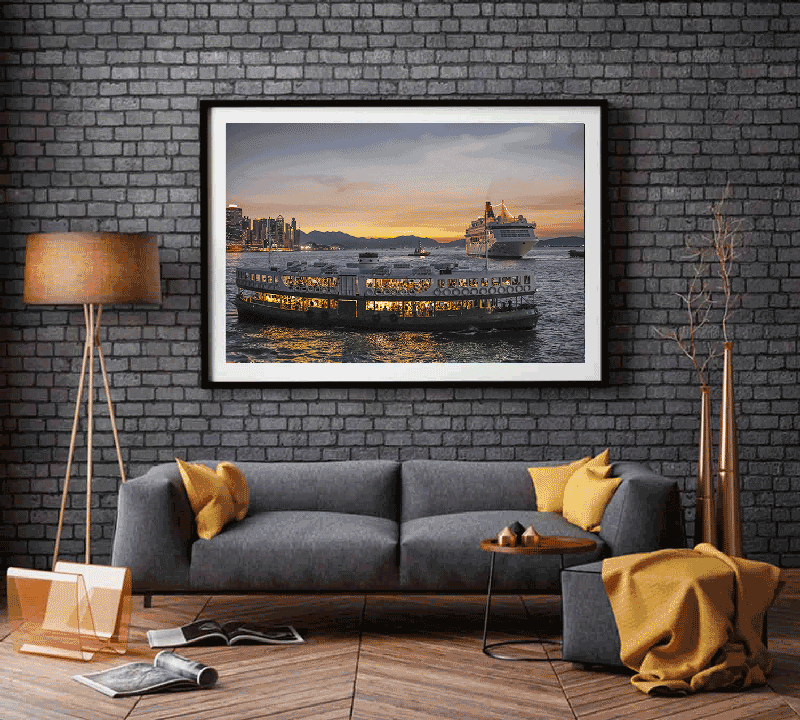 Hong Kong Photography Print I Star Ferry Skyline & Victoria Harbour Wall Art - ManChingKC Photography