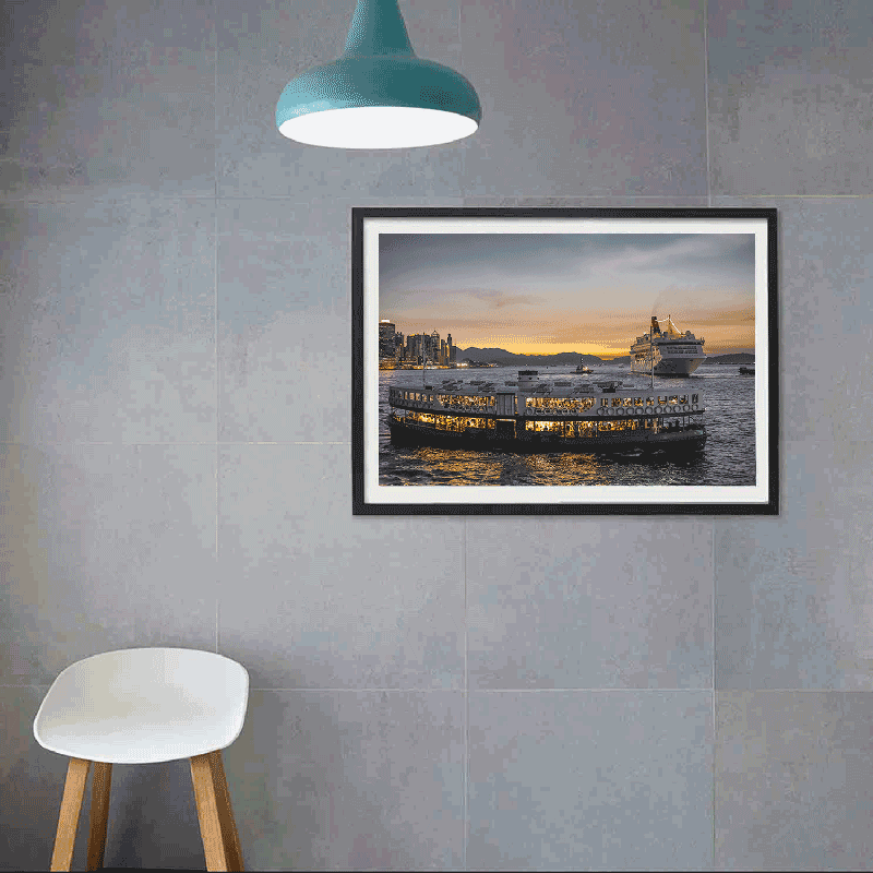 Hong Kong Photography Print I Star Ferry Skyline & Victoria Harbour Wall Art - ManChingKC Photography