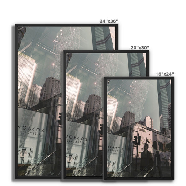 City of Victoria I Meet  Framed Canvas Print, Photography Art Print, Cityscape Wall Art