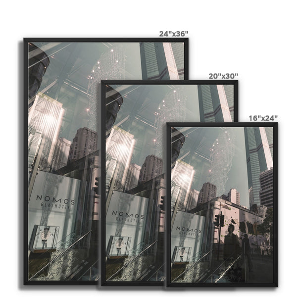 City of Victoria I Meet  Framed Canvas Print, Photography Art Print, Cityscape Wall Art