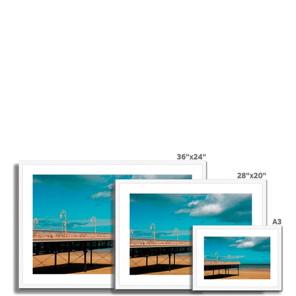 North Wales Framed Art Print of Colwyn Bay’s Victoria Pier Wall Art Print , UK Wall decor