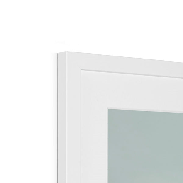 《The Gates of Winter Silence》-Warrington Golden Gates Framed & Mounted Print I England Wall Art Print