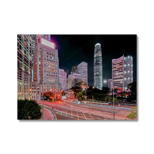Hong Kong Photography Canvas Print I Bank Street Central HK I Cityscape & Night City Wall Art