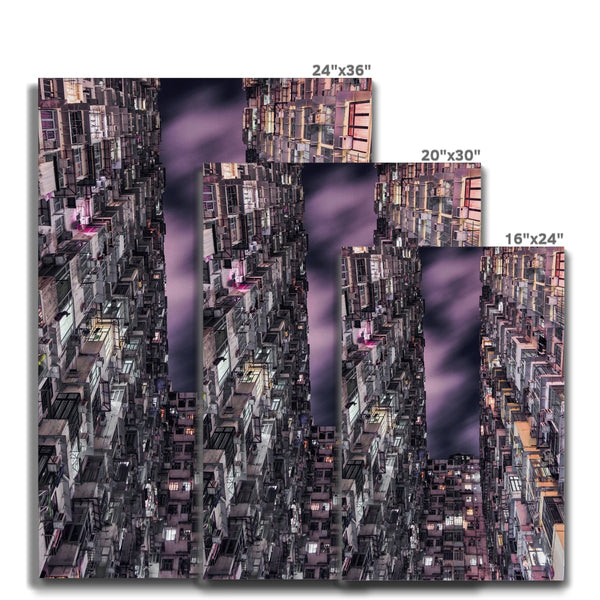 Hong Kong Monster Building NO.2 Photography Canvas Print ,Cityscape, skyline wall art