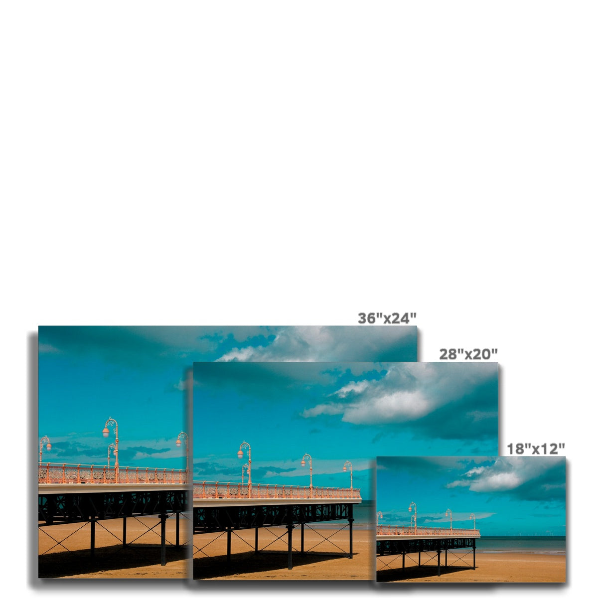 Photography Canvas Print, Colwyn Bay’s Victoria Pier, North Wales, UK  Wall Art