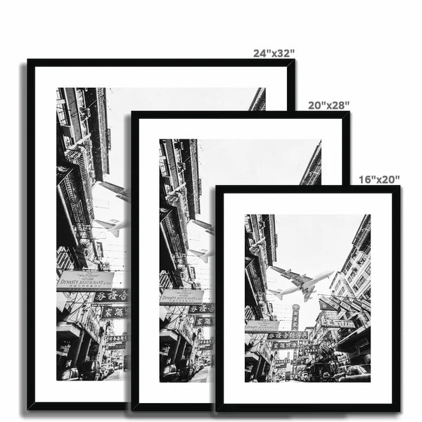 Hong Kong Framed & Mounted Print Old  Kai Tak Airport 1997