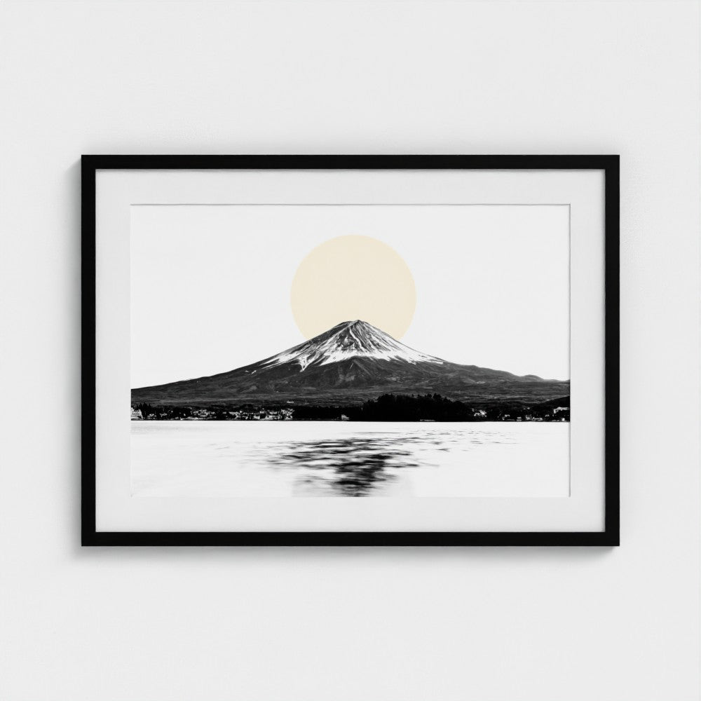 Golden Sunrise Mount Fuji | Zen Japanese Landscape Photography Art Print