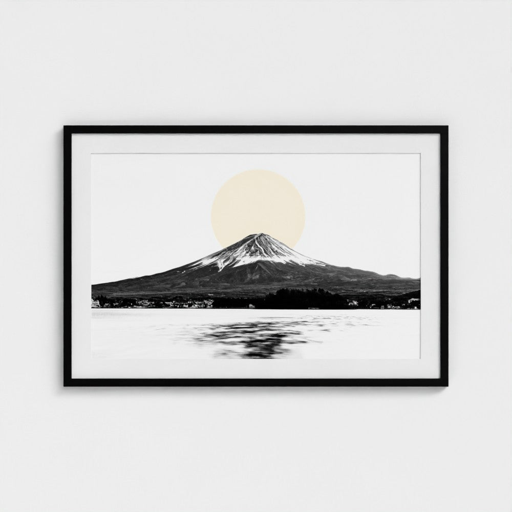 Golden Sunrise Mount Fuji | Zen Japanese Landscape Photography Art Print
