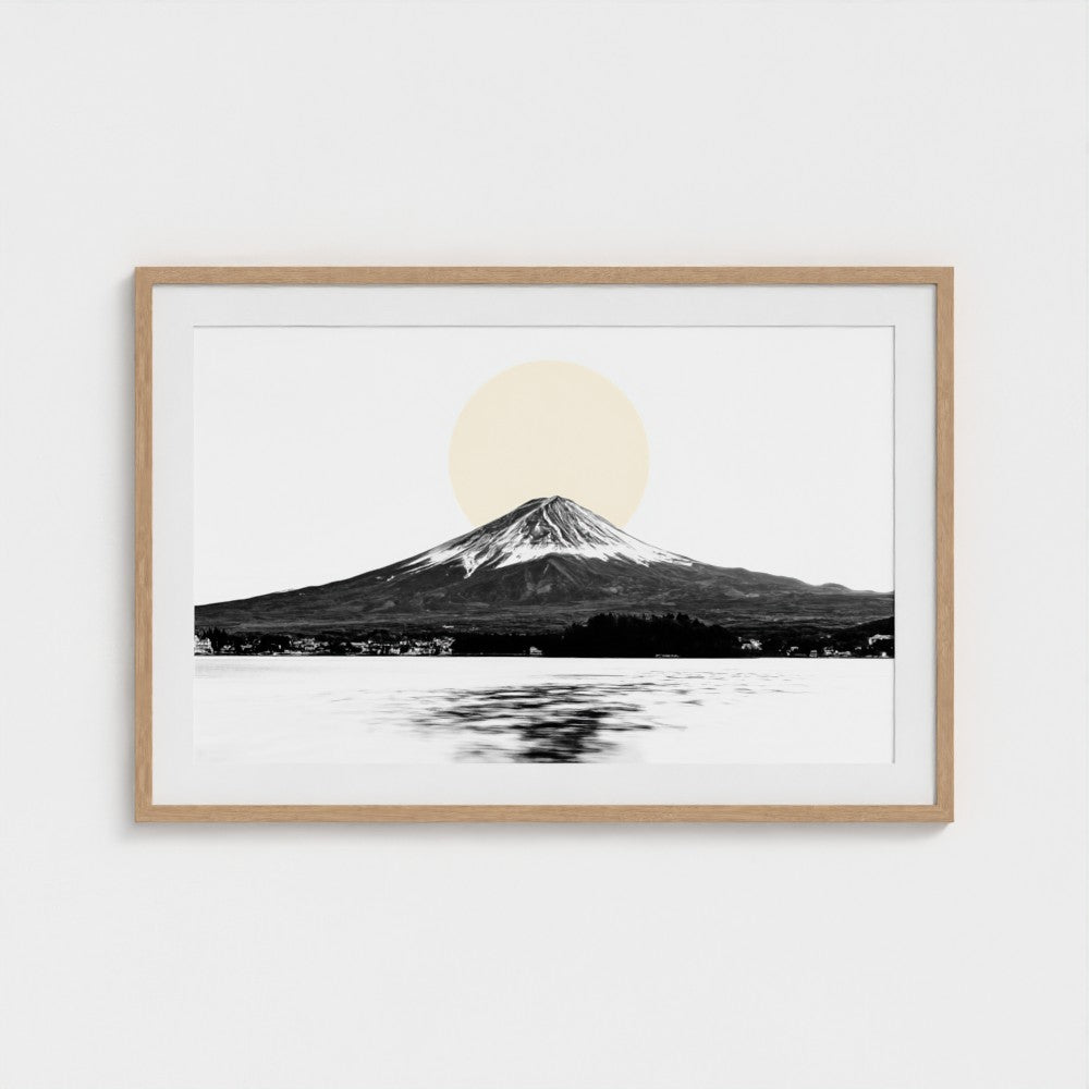 Golden Sunrise Mount Fuji | Zen Japanese Landscape Photography Art Print