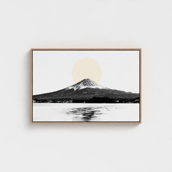 Golden Sunrise Mount Fuji | Zen Japanese Landscape Photography Art Print